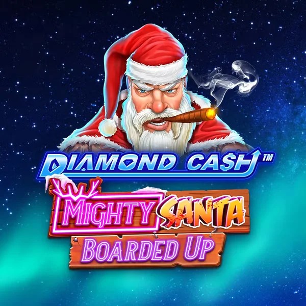 Diamond Cash Mighty Santa Boarded Up casino game by Greentube – featured logo at Winspirit Casino
