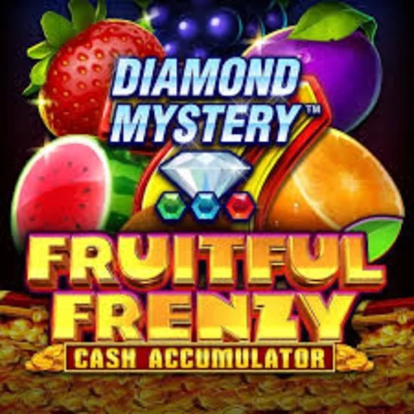 Diamond Mystery Fruitful Frenzy Cash Accumulator slot visual from Greentube available on win-spirits.ca
