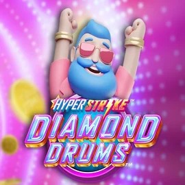 Hyper Strike Diamond Drums online game logo by Gameburger Studios on win-spirits.ca